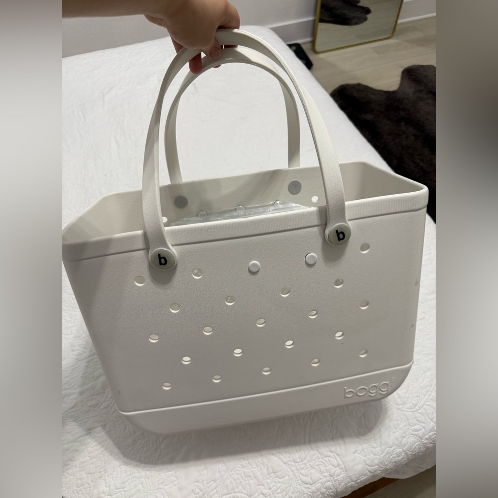 Large CROCS White Tote Bag